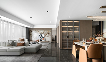 146㎡現代輕奢風格，整木定制圖片