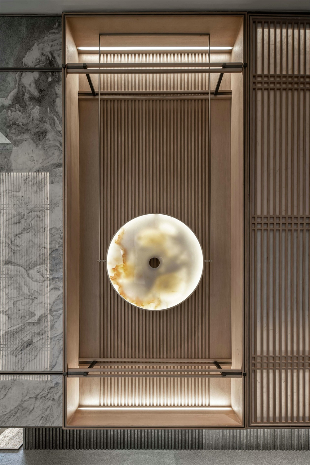 整木定制新中式風格，125㎡樣板房賞析(圖4)