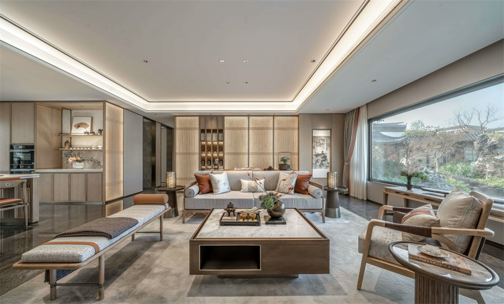 整木定制新中式風格，125㎡樣板房賞析(圖9)