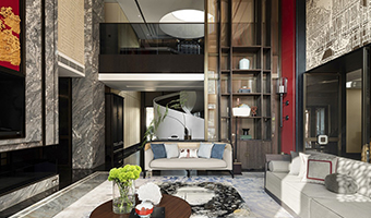 1200㎡整木定制新中式別墅，設(shè)計夢回大唐